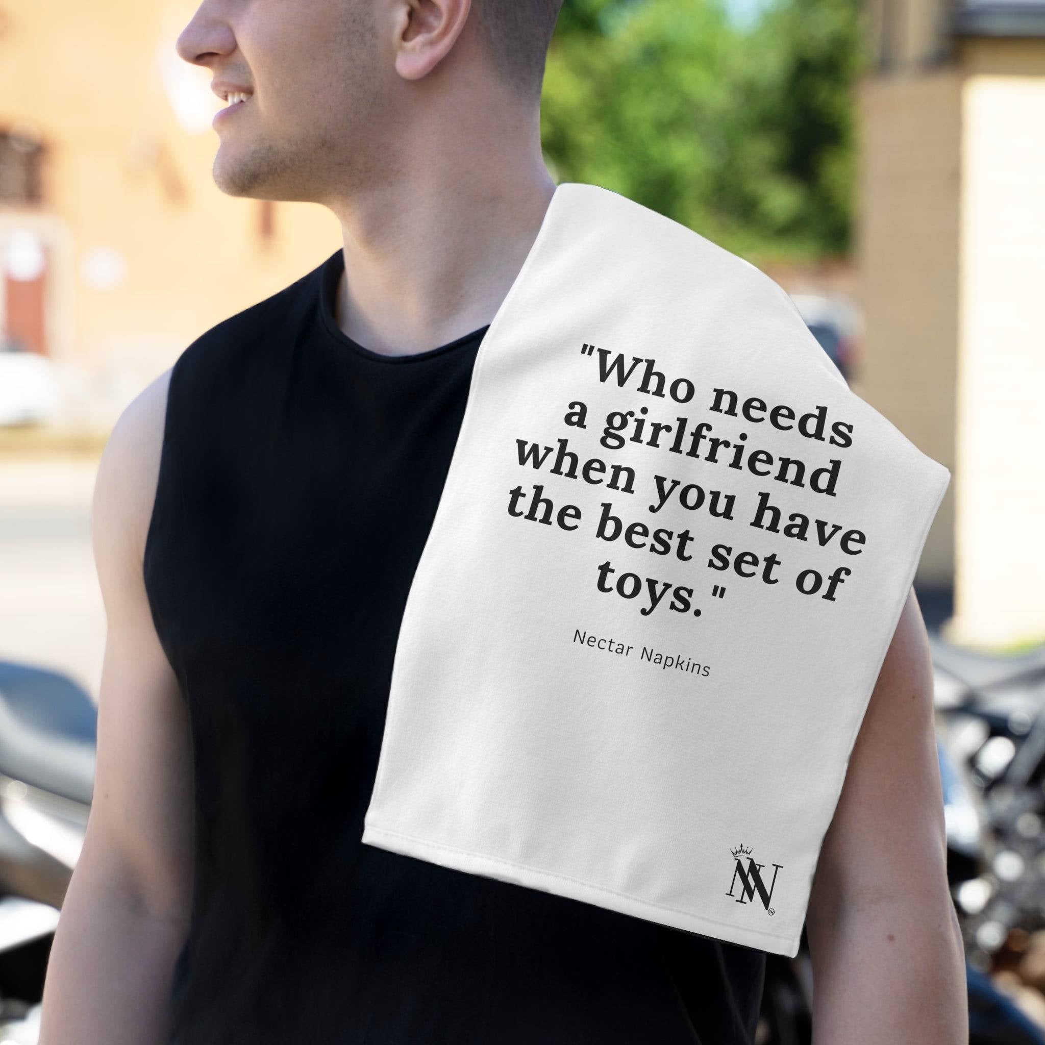 Who Needs a Girlfriend? | Mix & Match Soft Fun-Flirty Lovers’ Towels