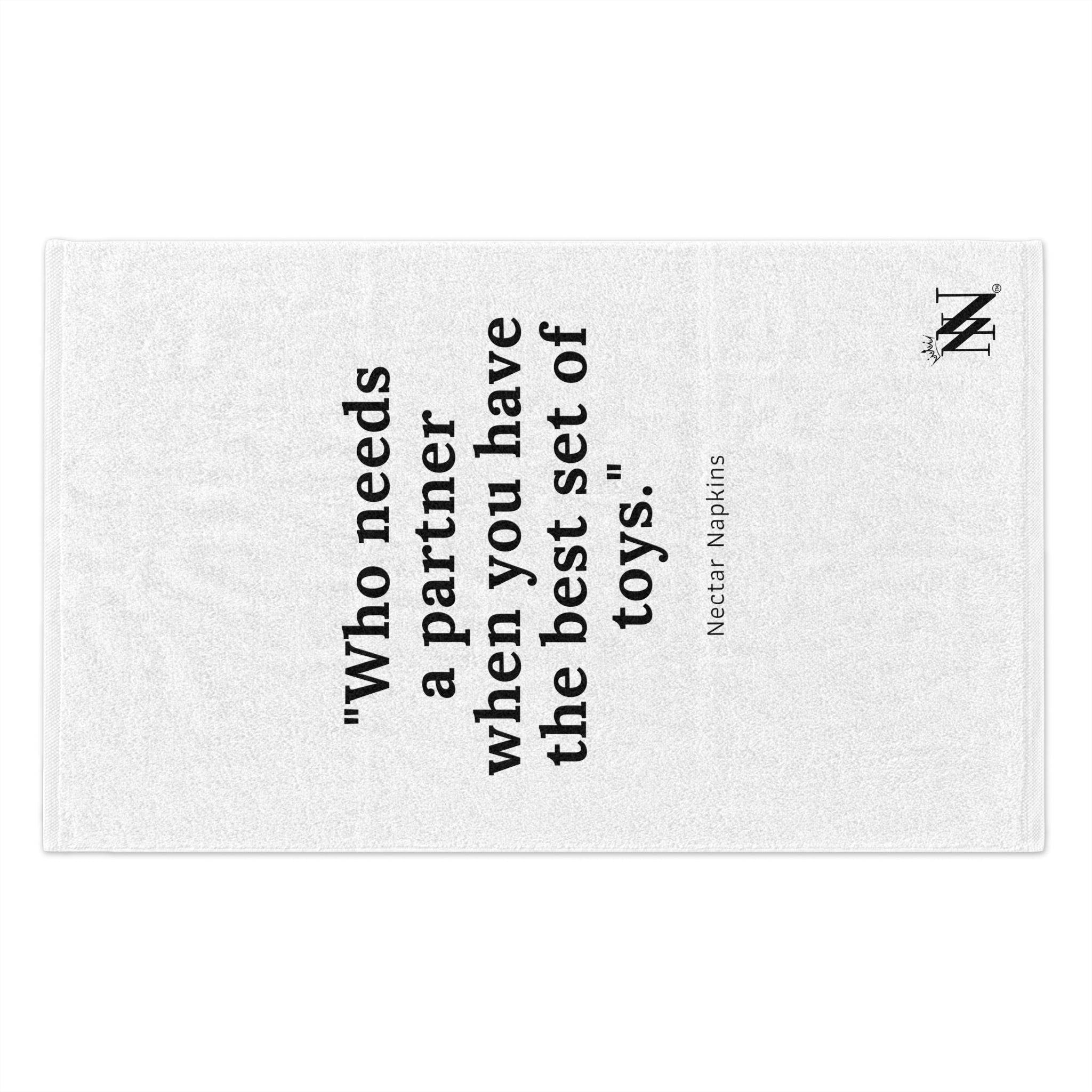 Who Needs a Partner? | Mix & Match Soft Fun-Flirty Lovers’ Towels