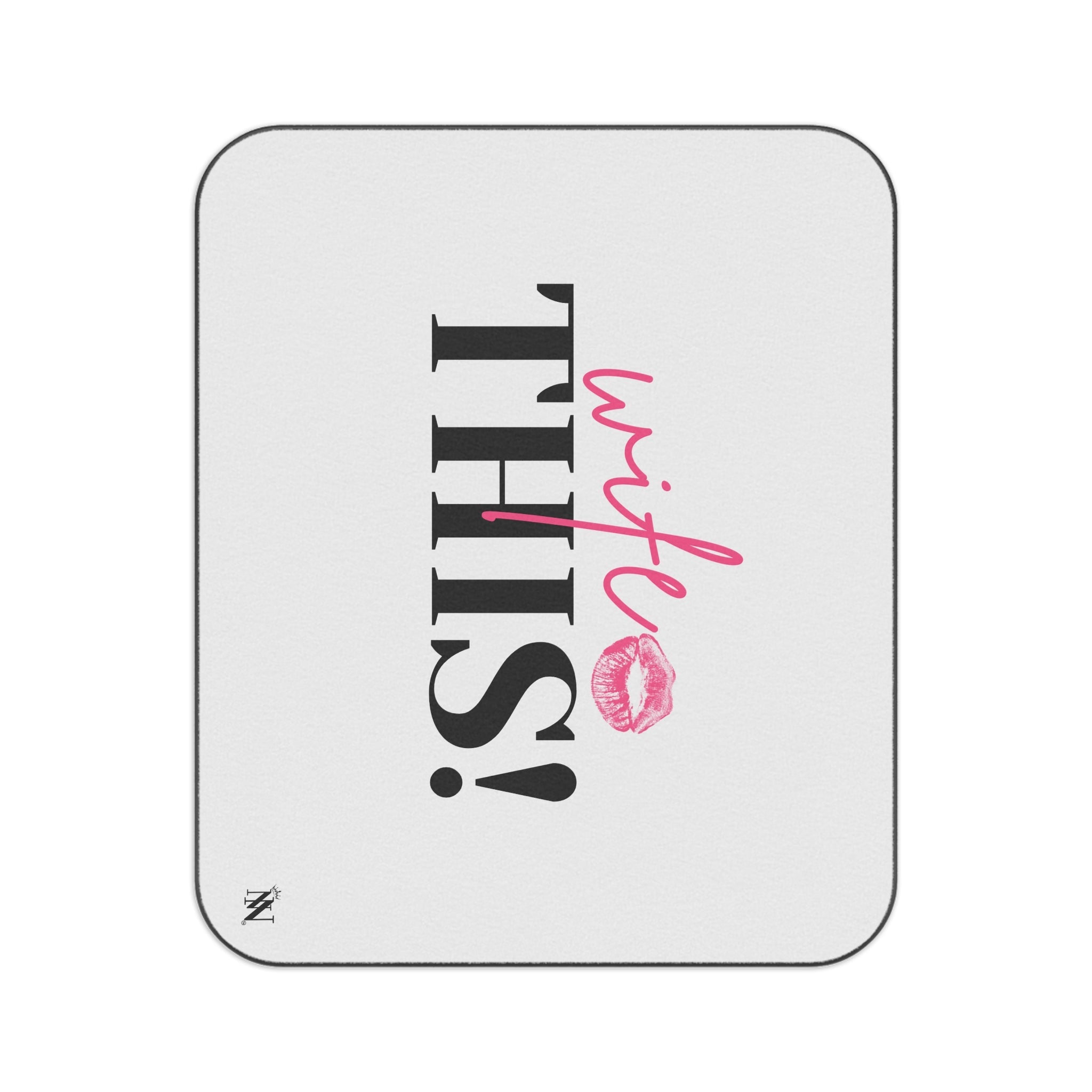 Wife This! With a Kiss | Mix Match Fun-Flirty Lovers’ Water-Resistant Blankets