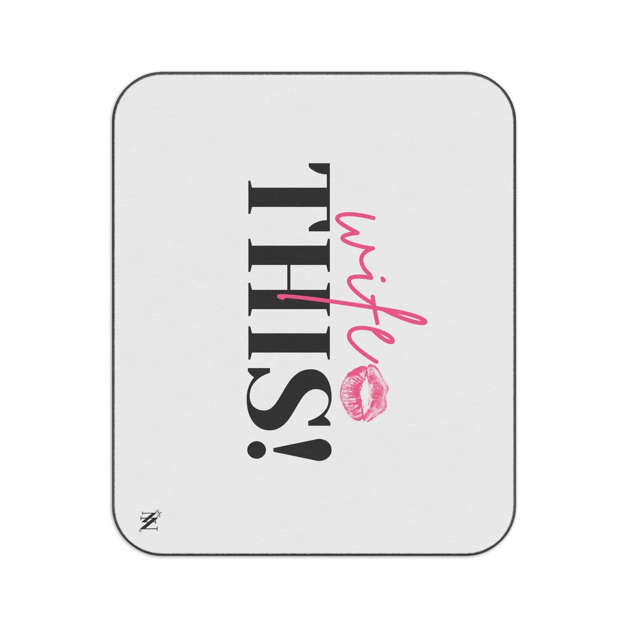 Wife This! With a Kiss | Mix Match Fun-Flirty Lovers’ Water-Resistant Blankets
