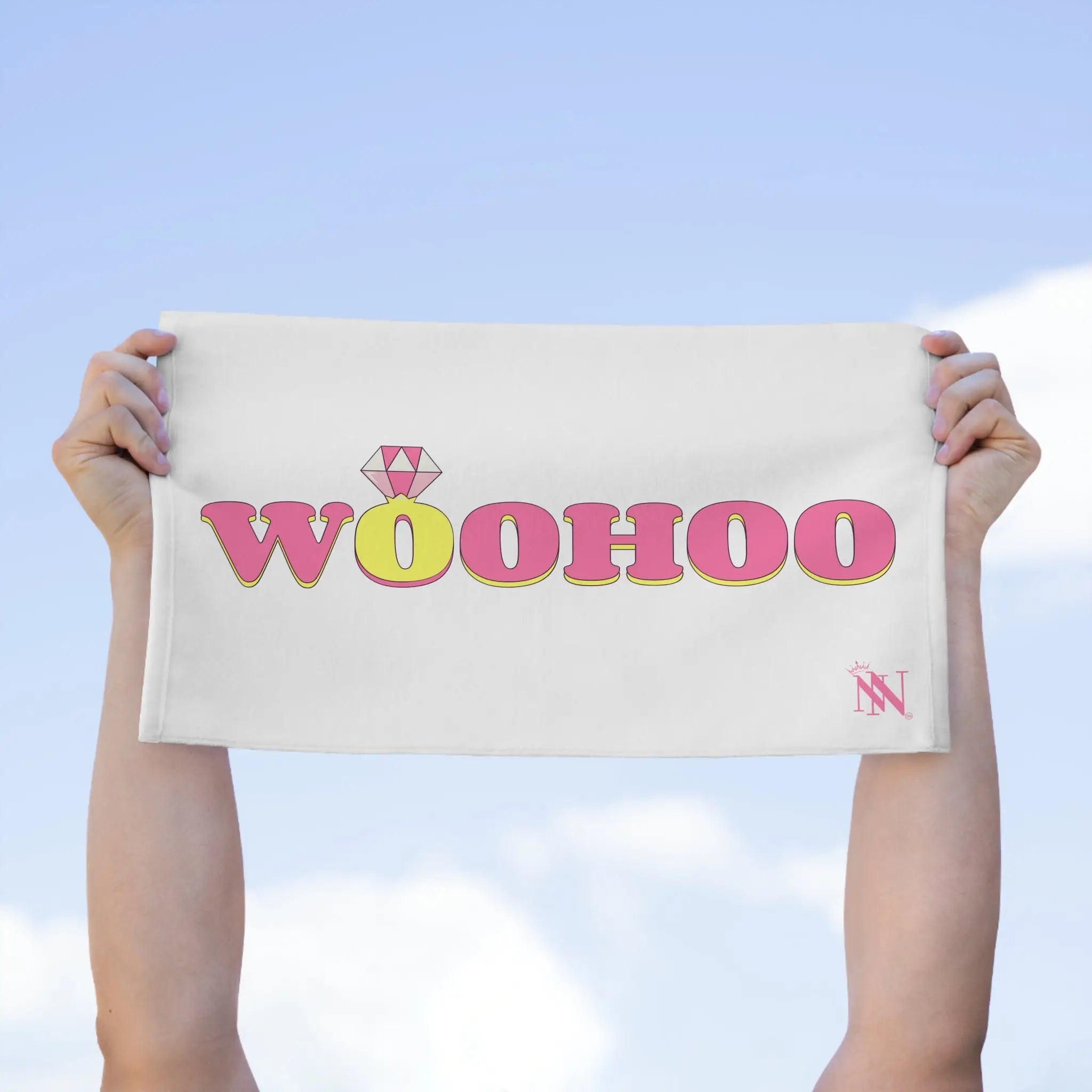WooHoo Diamond Ring Bride | Mix & Match Soft Fun-Flirty Lovers’ Towels