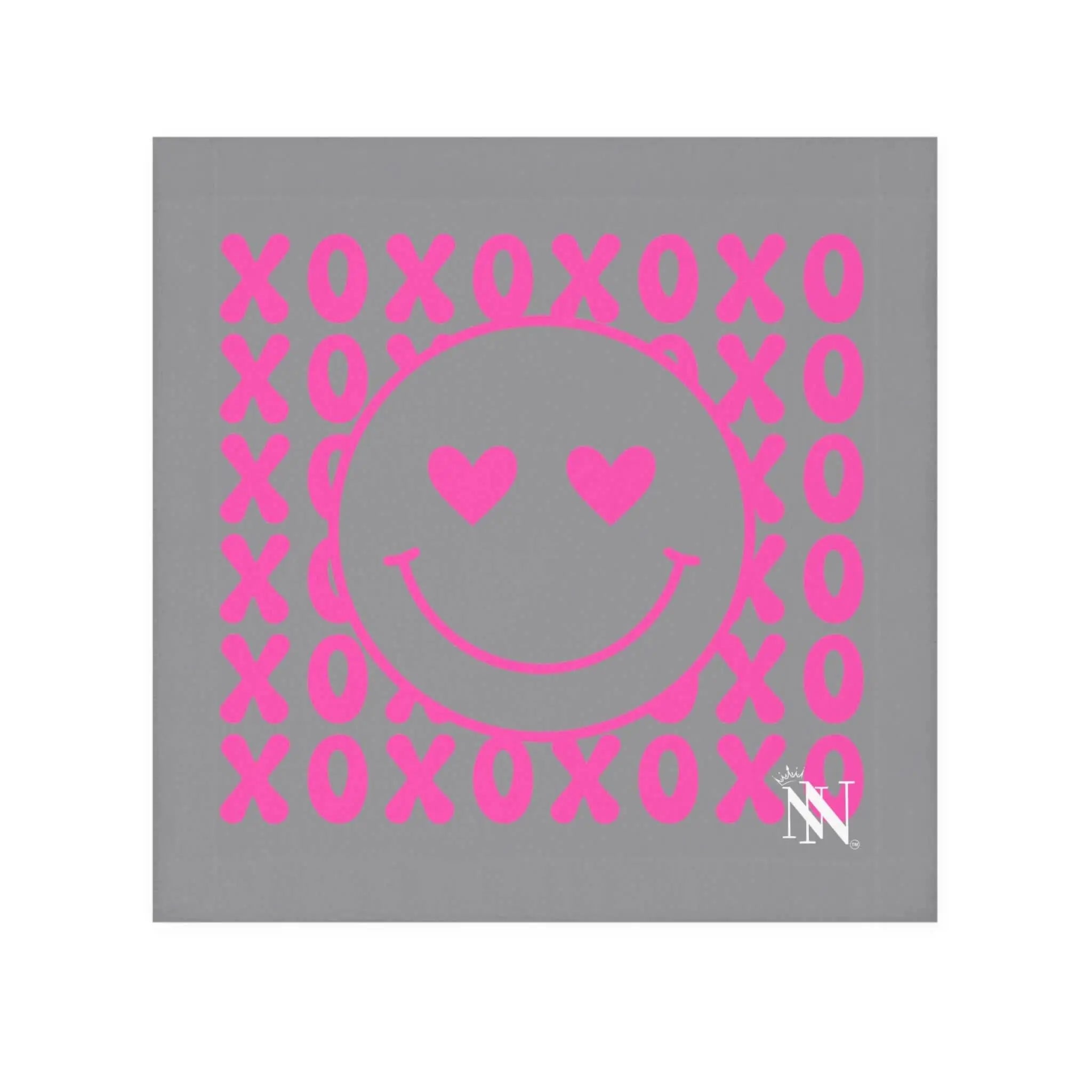 XOXO Emoji Hearts Grey | Mix & Match Lils’ Fun-Flirty Lovers’ Towels