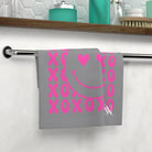 XOXO Emoji Hearts Grey | Mix & Match Lils’ Fun-Flirty Lovers’ Towels