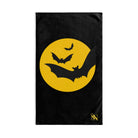 Yellow Moon Bats Black | Mix & Match Original Fun-Flirty Lovers’ Towels