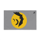 Yellow Moon Bats Grey | Mix & Match Original Fun-Flirty Lovers’ Towels
