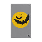 Yellow Moon Bats Grey | Mix & Match Original Fun-Flirty Lovers’ Towels