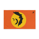 Yellow Moon Bats Orange | Mix & Match Original Fun-Flirty Lovers’ Towels
