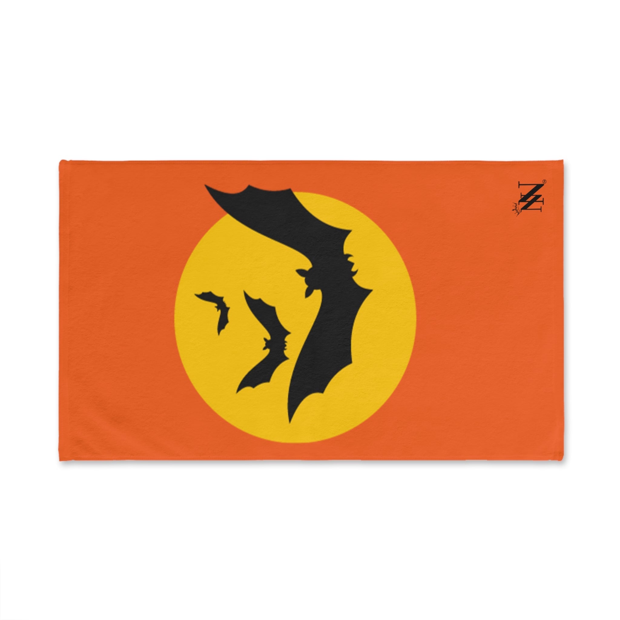Yellow Moon Bats Orange | Mix & Match Original Fun-Flirty Lovers’ Towels