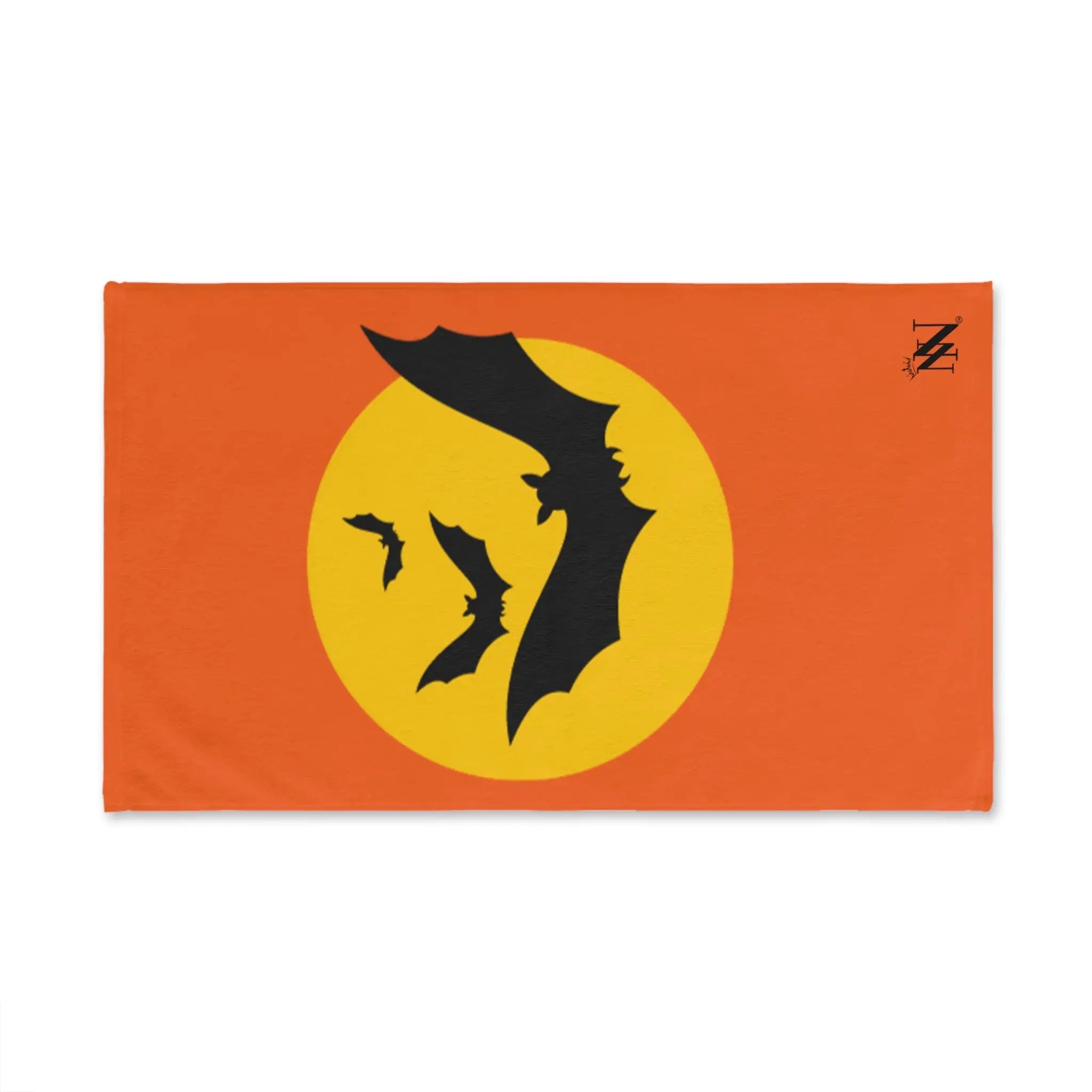 Yellow Moon Bats Orange | Mix & Match Original Fun-Flirty Lovers’ Towels
