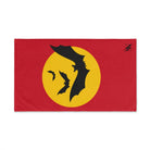 Yellow Moon Bats Red | Mix & Match Original Fun-Flirty Lovers’ Towels