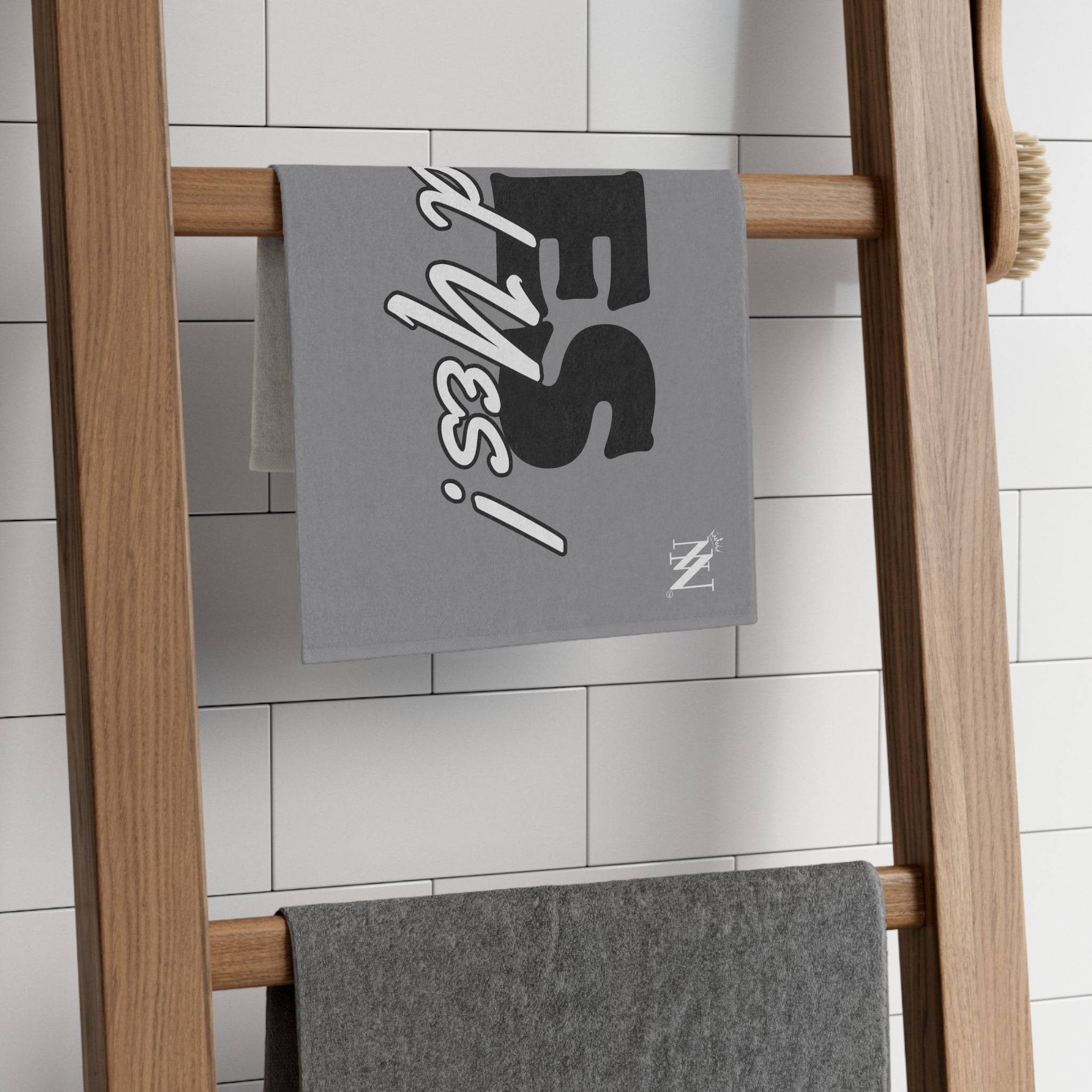 Yes and Yes! Grey Mix & Match Soft Sex Towels | Naughty Lovers’ Gifts