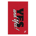 Yes and Yes! Red Mix & Match Soft Sex Towels | Naughty Lovers’ Gifts