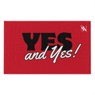 Yes and Yes! Red Mix & Match Soft Sex Towels | Naughty Lovers’ Gifts