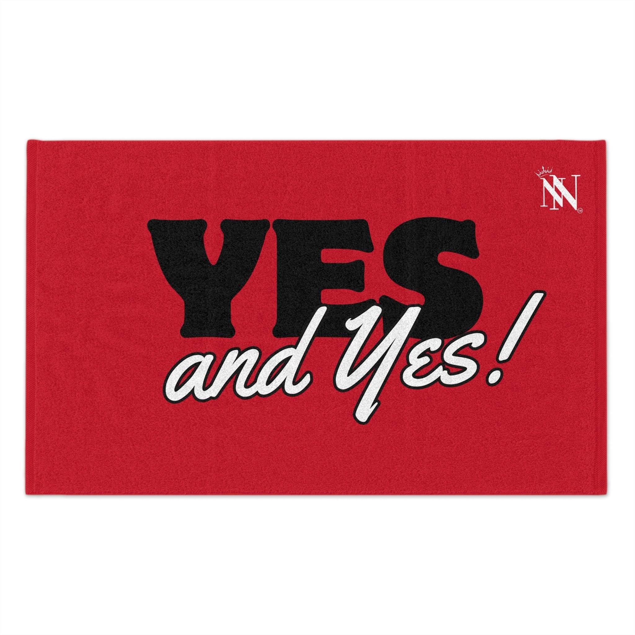 Yes and Yes! Red Mix & Match Soft Sex Towels | Naughty Lovers’ Gifts