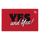 Yes and Yes! Red Mix & Match Soft Sex Towels | Naughty Lovers’ Gifts
