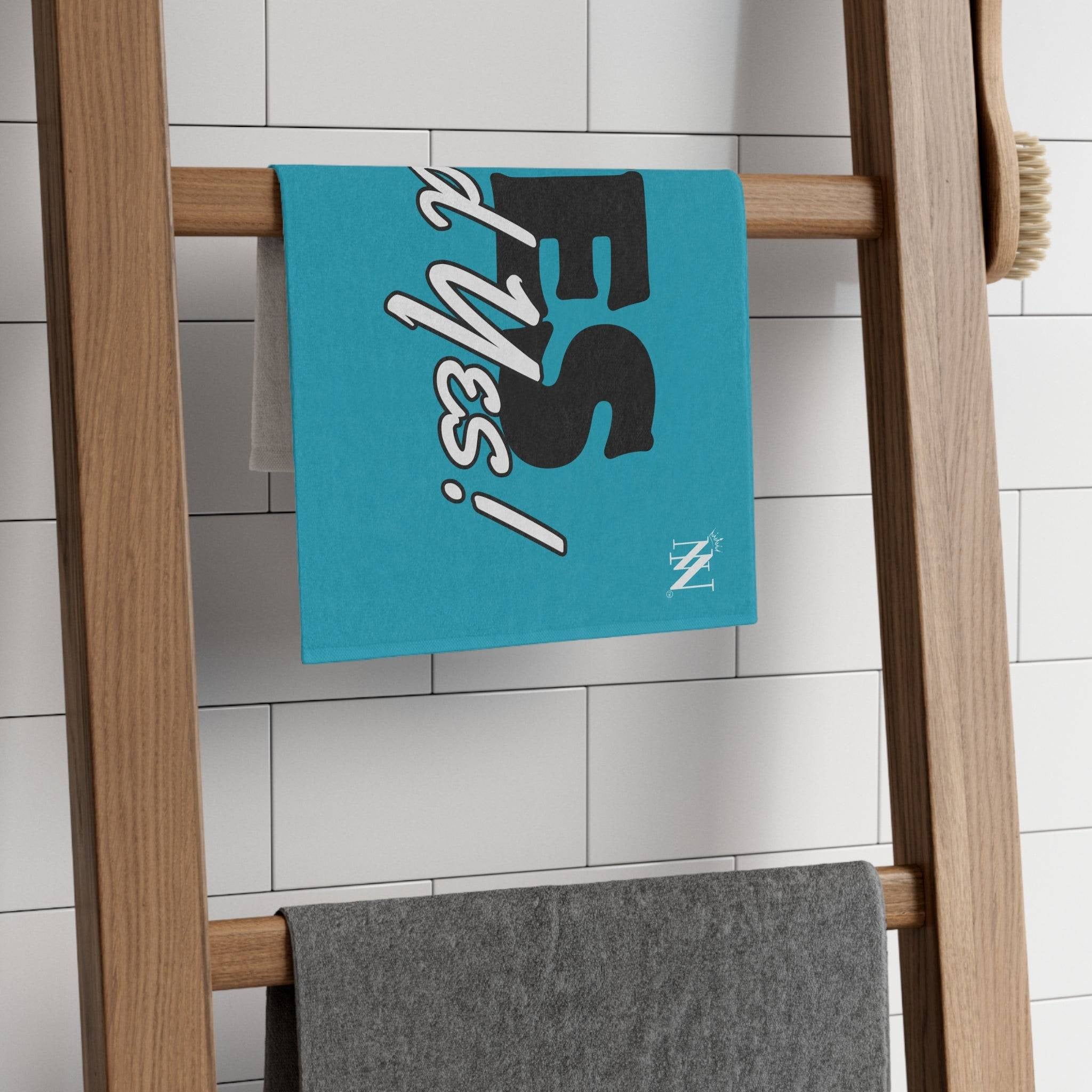 Yes and Yes! Teal Mix & Match Soft Sex Towels | Naughty Lovers’ Gifts