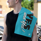 Yes and Yes! Teal Mix & Match Soft Sex Towels | Naughty Lovers’ Gifts