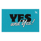 Yes and Yes! Teal Mix & Match Soft Sex Towels | Naughty Lovers’ Gifts