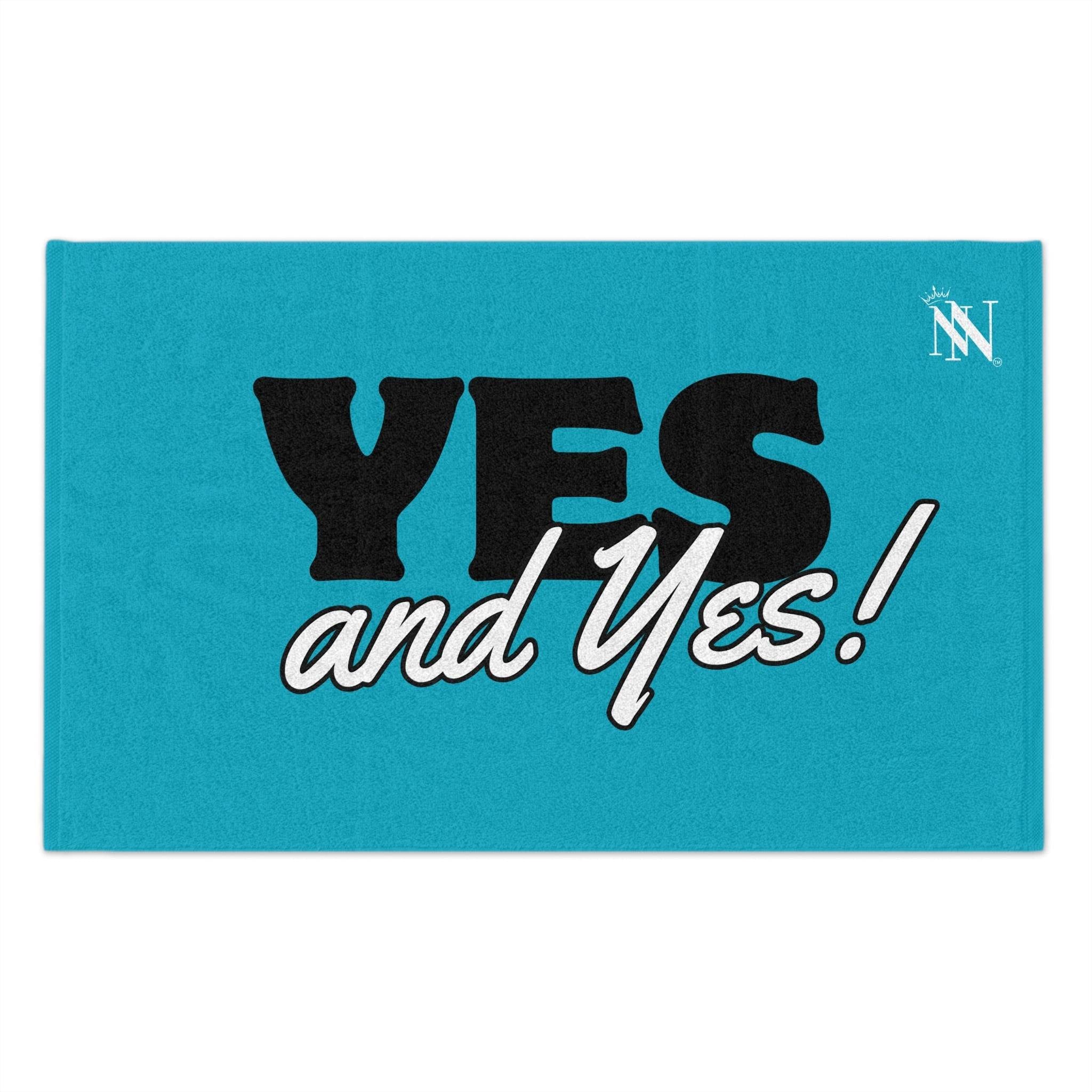 Yes and Yes! Teal Mix & Match Soft Sex Towels | Naughty Lovers’ Gifts