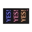 Yes! Yes! Yes! Black | Mix & Match Original Fun-Flirty Lovers’ Towels