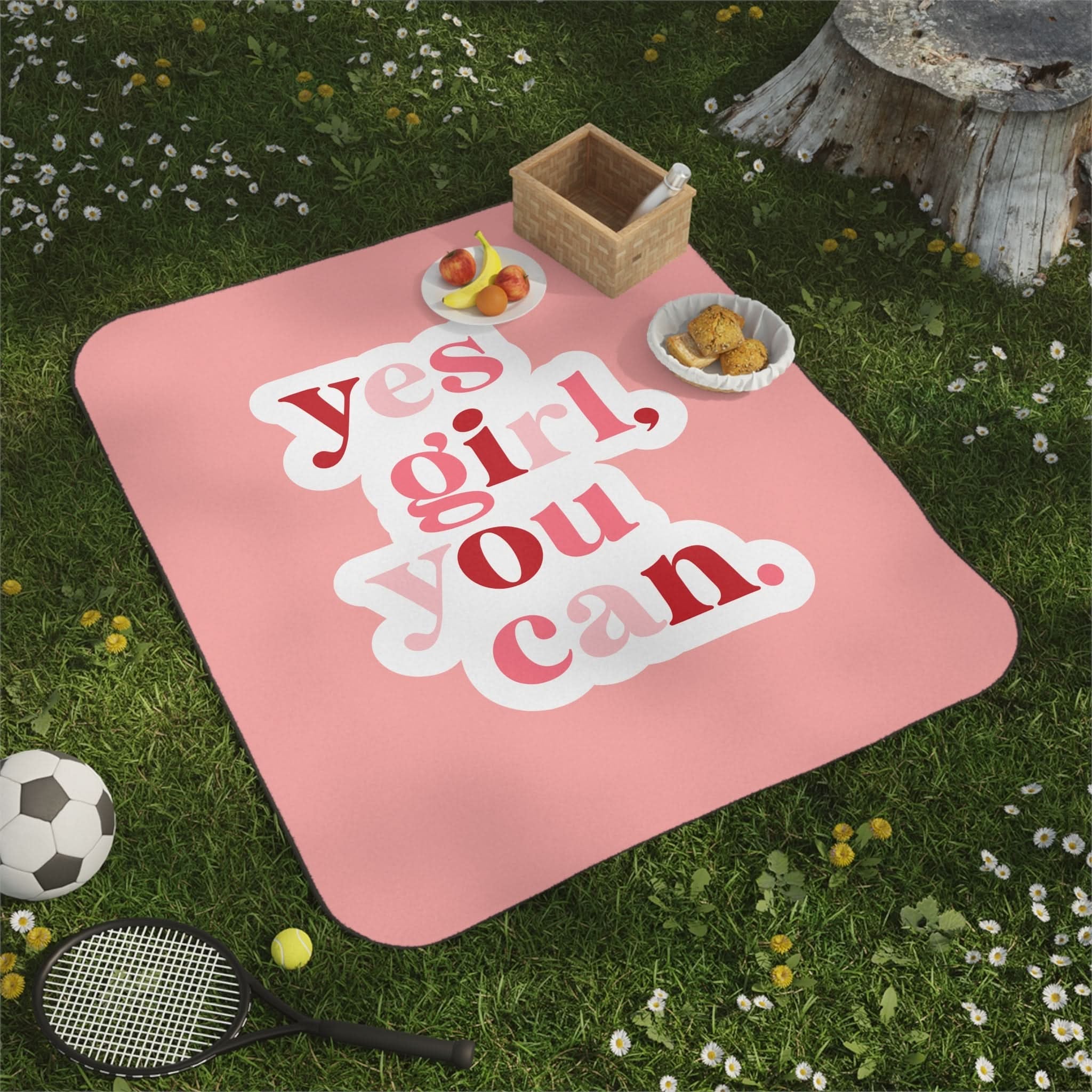 Yes Girl You Can | Mix Match Fun-Flirty Lovers’ Water-Resistant Blankets