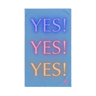 Yes! Yes! Yes! Light Blue | Mix & Match Original Fun-Flirty Lovers’ Towels