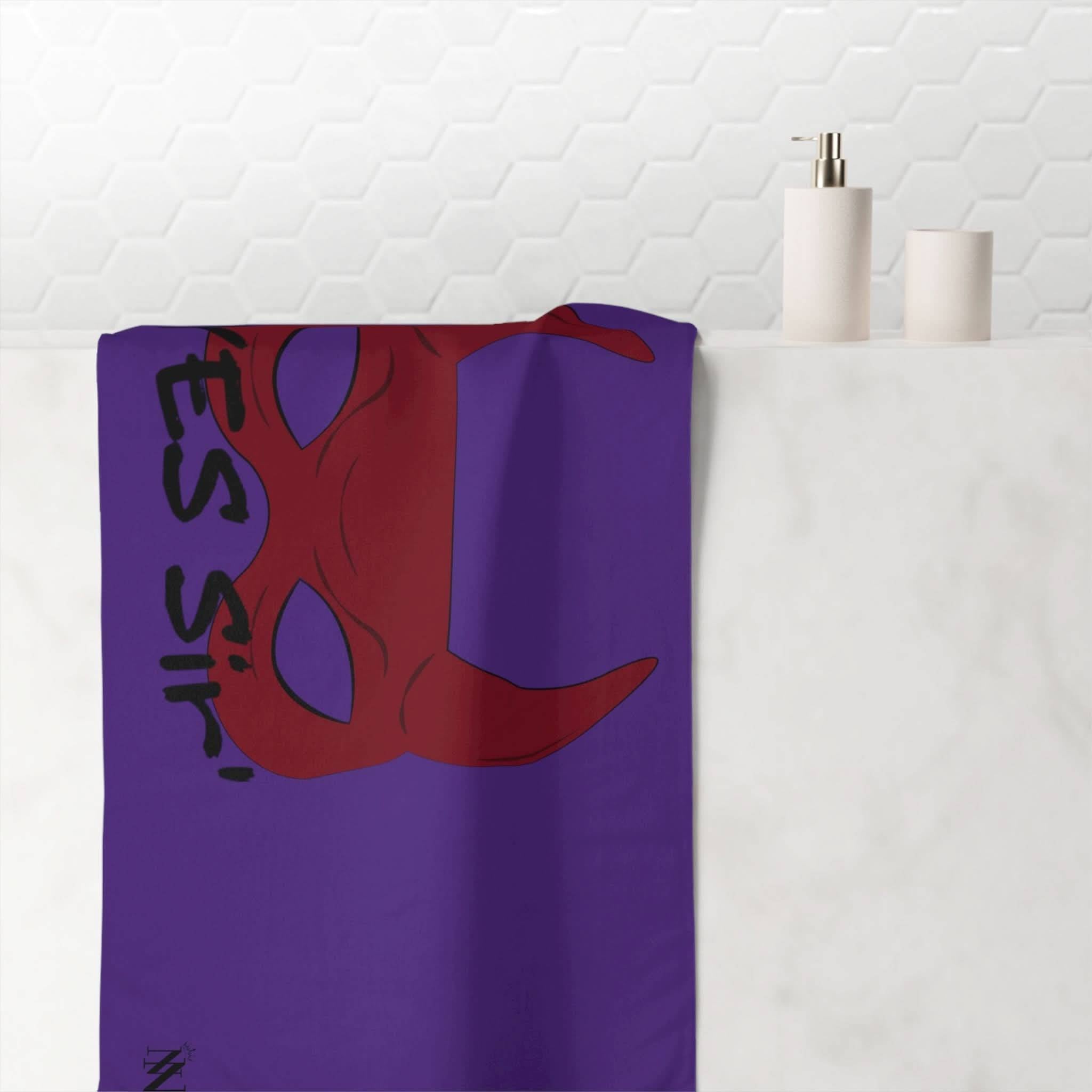 Yes Sir’ Purple | Mix & Match XL Fun-Flirty Lovers’ Towels