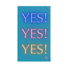 Yes! Yes! Yes! Turquoise | Mix & Match Original Fun-Flirty Lovers’ Towels