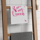 You Are My Queen White | Mix & Match Soft Fun-Flirty Lovers’ Towels