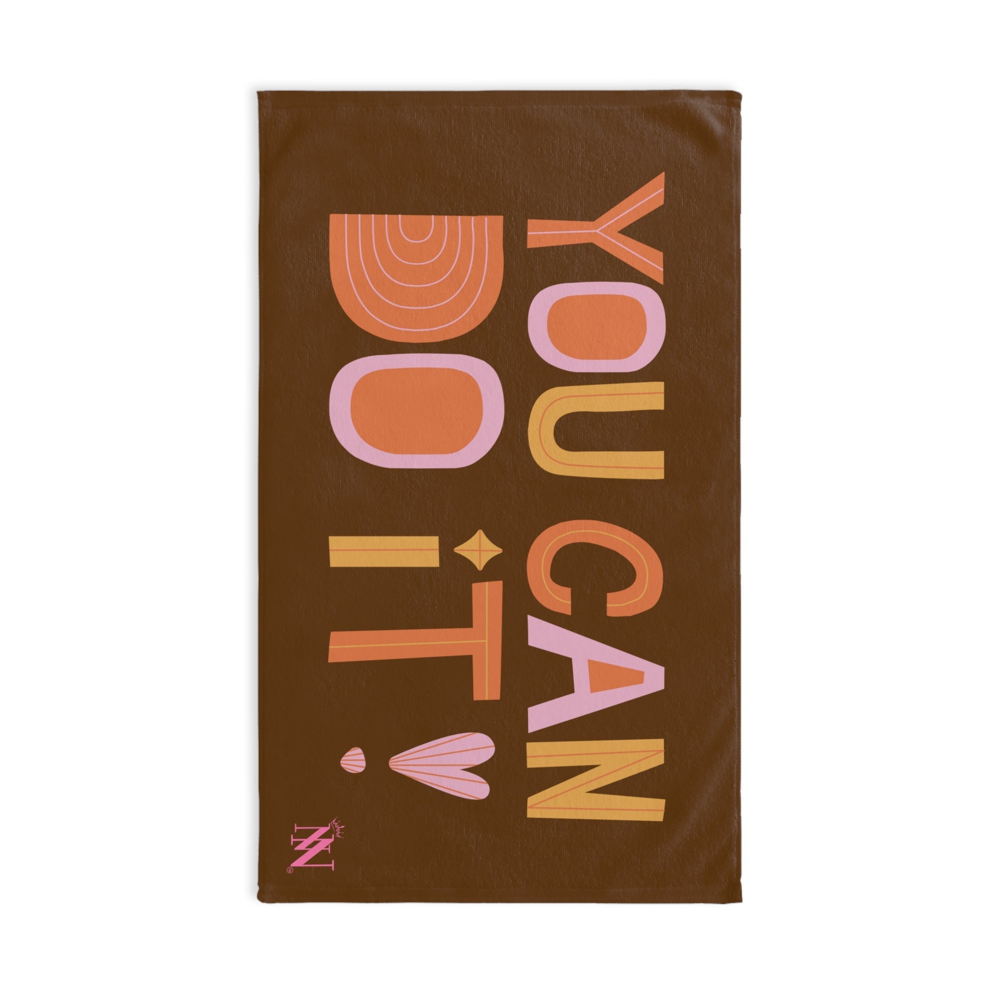 You Can Do It Boho Brown | Mix & Match Original Fun-Flirty Lovers’ Towels