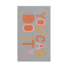 You Can Do It Boho Light Grey | Mix & Match Original Fun-Flirty Lovers’ Towels