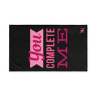 You Complete Me Black | Mix & Match Original Fun-Flirty Lovers’ Towels
