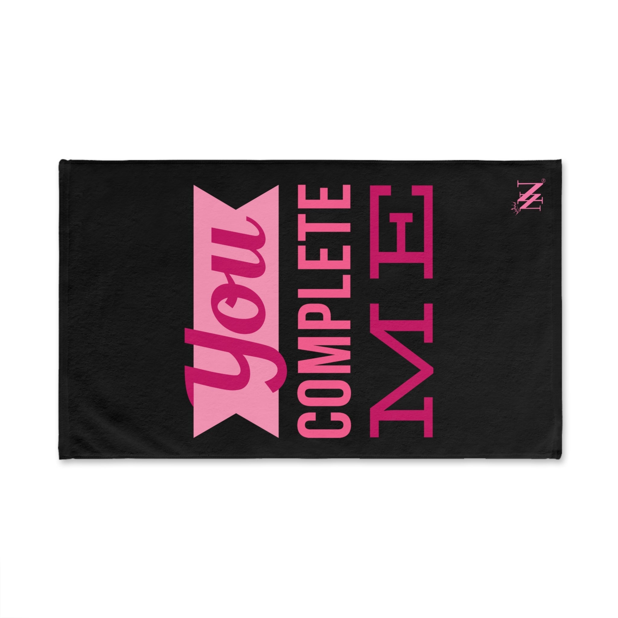 You Complete Me Black | Mix & Match Original Fun-Flirty Lovers’ Towels