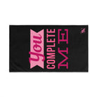 You Complete Me Black | Mix & Match Original Fun-Flirty Lovers’ Towels