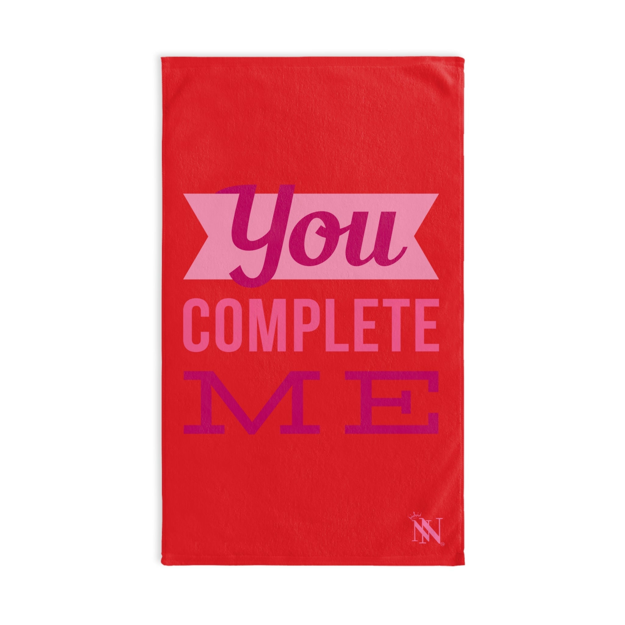 You Complete Me Bright Red | Mix & Match Original Fun-Flirty Lovers’ Towels