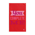 You Complete Me Bright Red | Mix & Match Original Fun-Flirty Lovers’ Towels