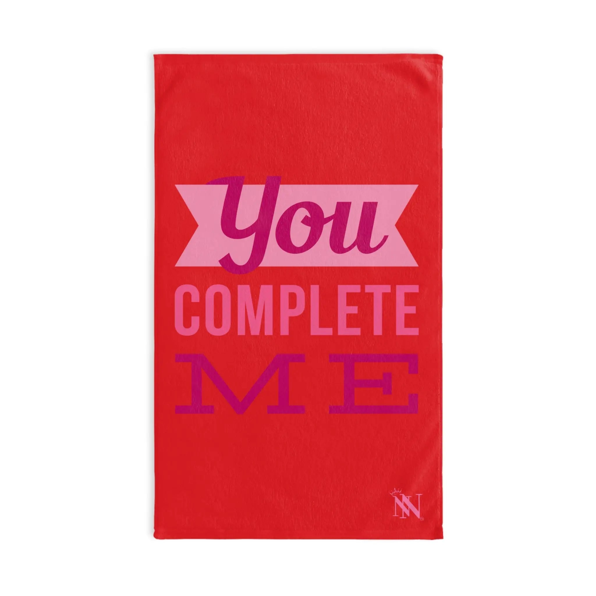 You Complete Me Bright Red | Mix & Match Original Fun-Flirty Lovers’ Towels