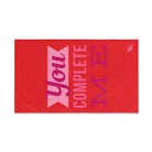 You Complete Me Bright Red | Mix & Match Original Fun-Flirty Lovers’ Towels