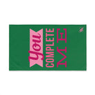You Complete Me Green | Mix & Match Original Fun-Flirty Lovers’ Towels