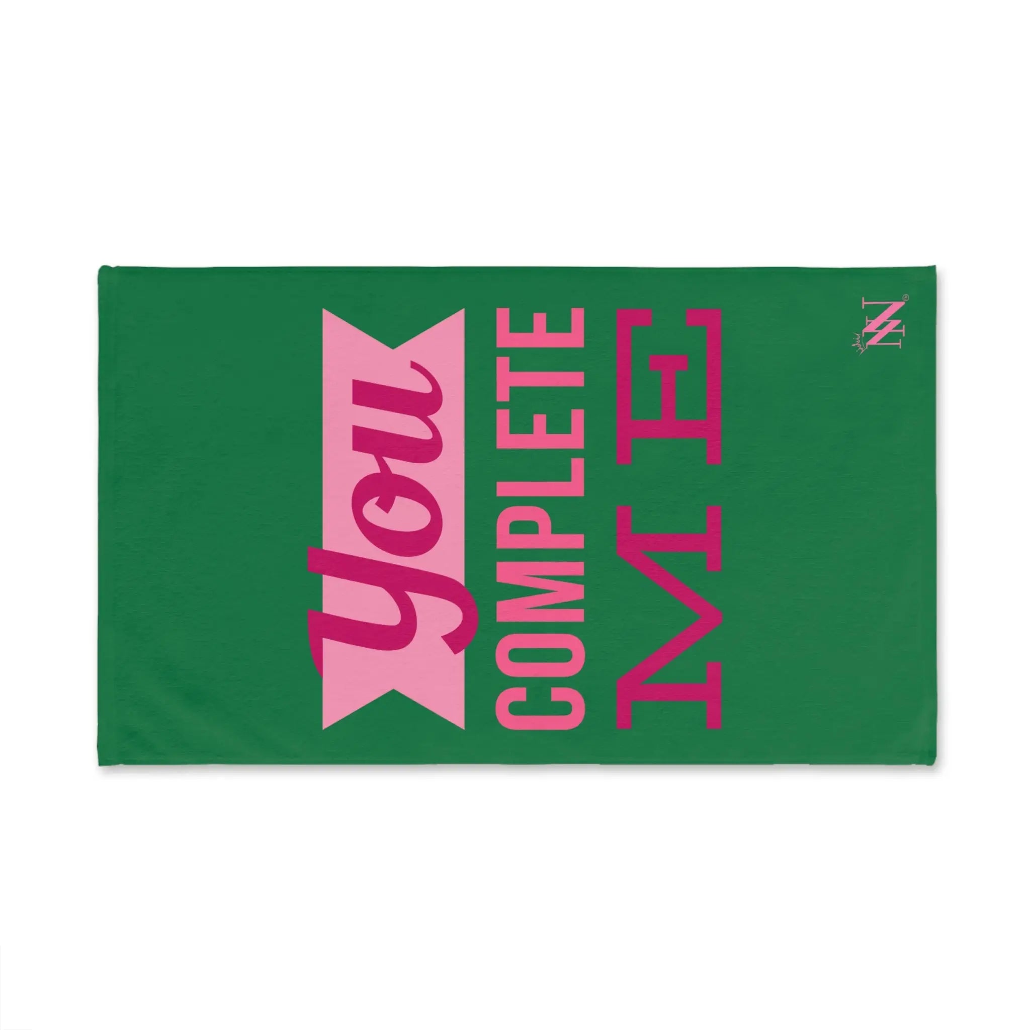 You Complete Me Green | Mix & Match Original Fun-Flirty Lovers’ Towels