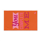 You Complete Me Orange | Mix & Match Original Fun-Flirty Lovers’ Towels