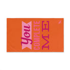 You Complete Me Orange | Mix & Match Original Fun-Flirty Lovers’ Towels