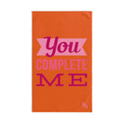 You Complete Me Orange | Mix & Match Original Fun-Flirty Lovers’ Towels