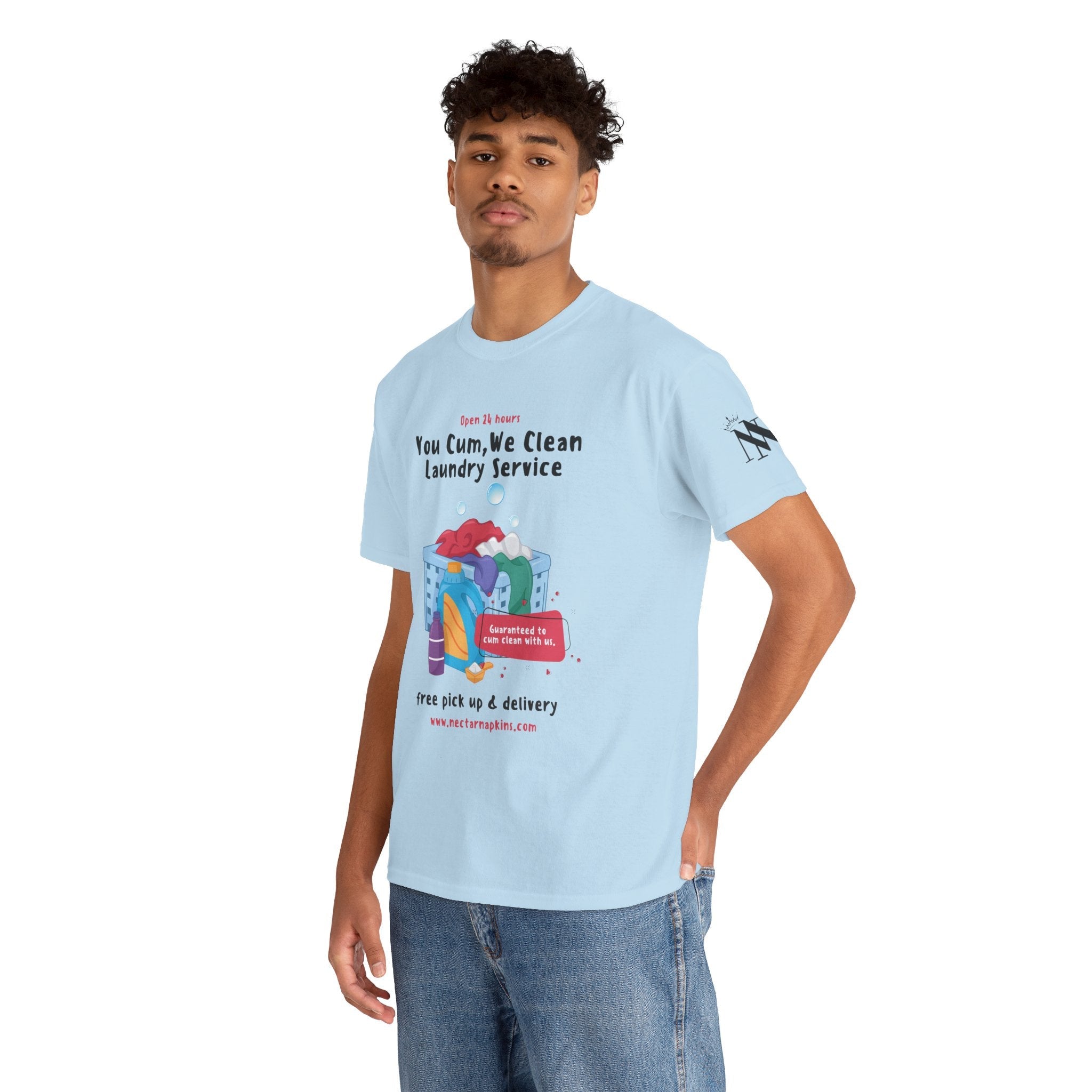 You Cum We Clean | Mix & Match 100% Cotton Unisex Fun-Flirty Lovers’ Tees