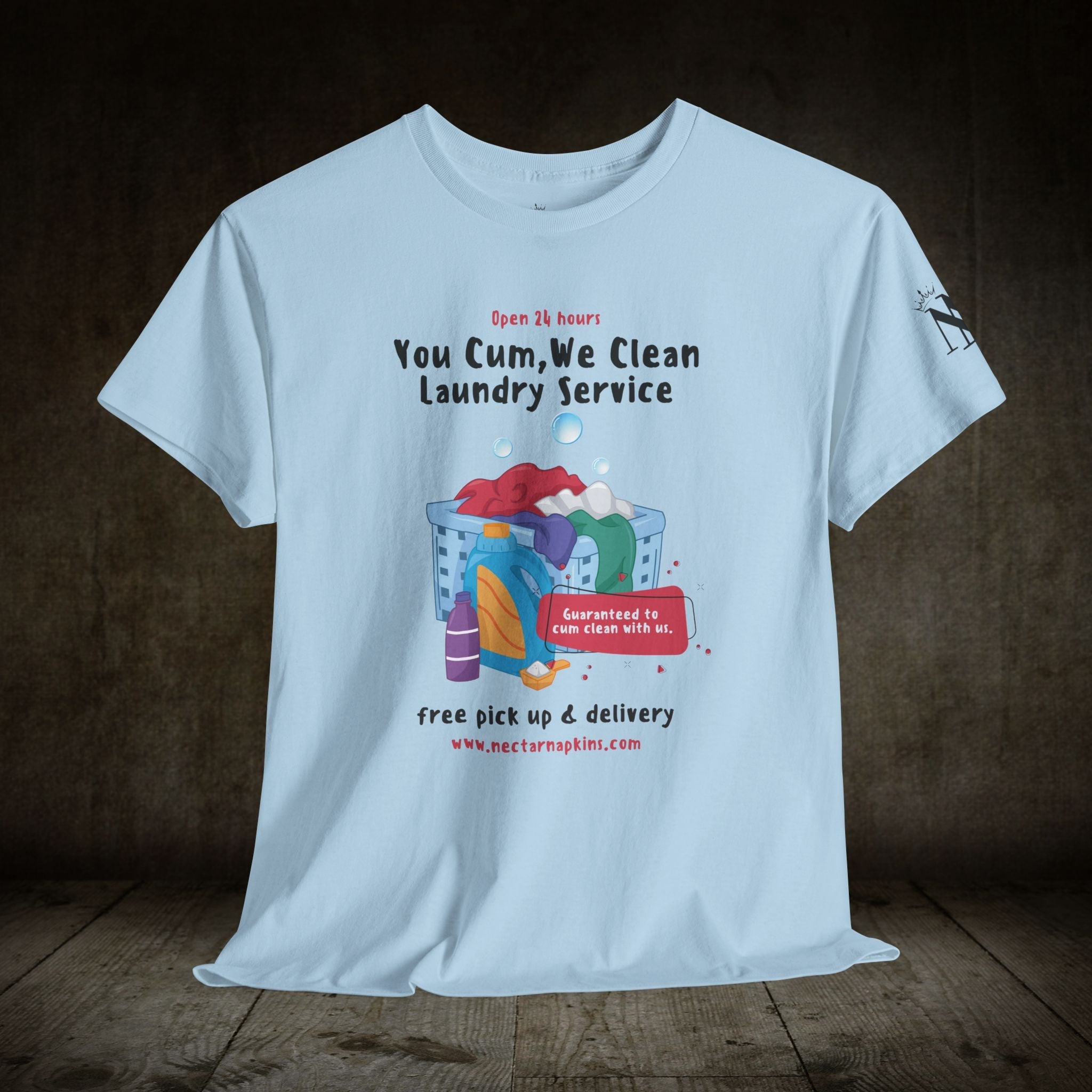 You Cum We Clean | Mix & Match 100% Cotton Unisex Fun-Flirty Lovers’ Tees