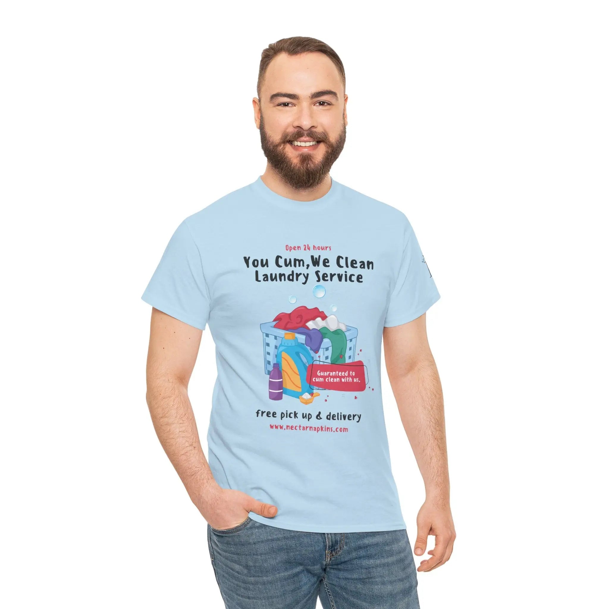 You Cum We Clean | Mix & Match 100% Cotton Unisex Fun-Flirty Lovers’ Tees
