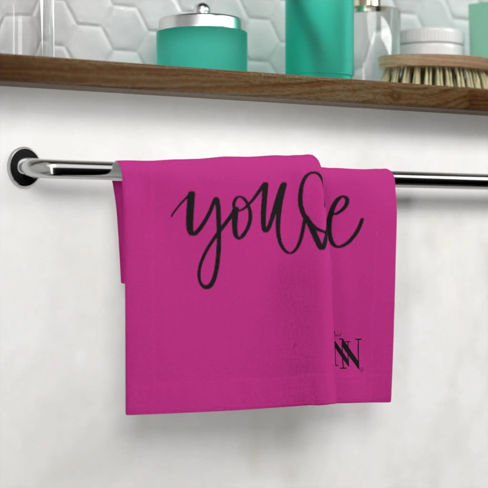 You Love Me Fuscia | Mix & Match Lils’ Fun-Flirty Lovers’ Towels