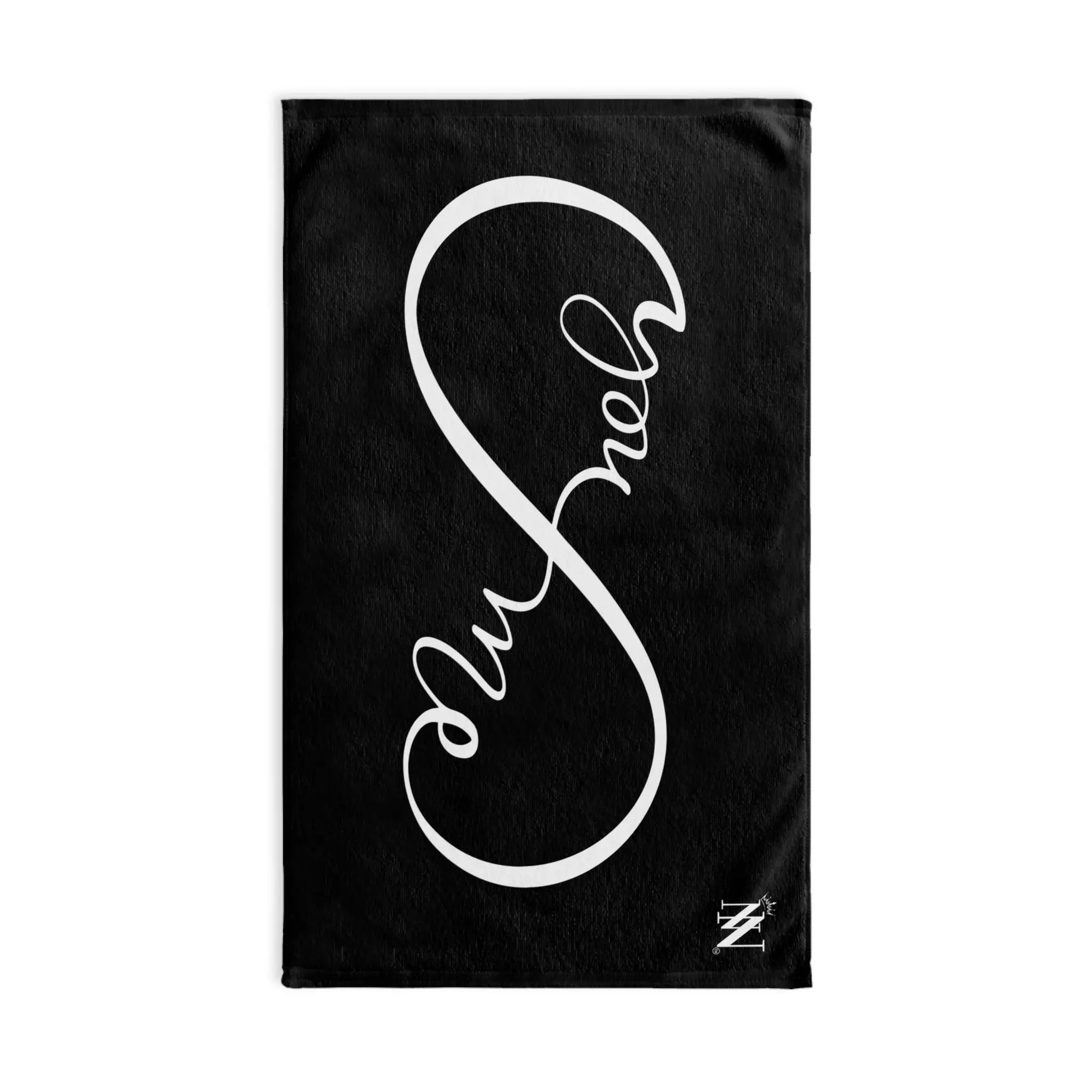 You + Me Infinity Black | Mix & Match Original Fun-Flirty Lovers’ Towels