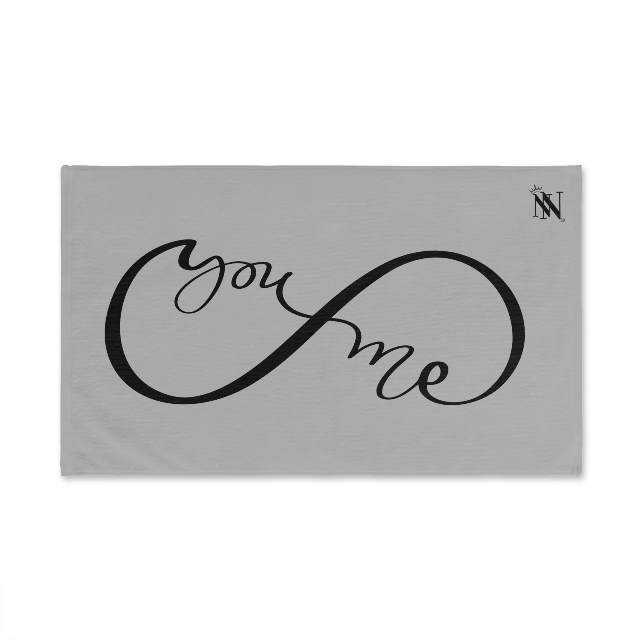 You + Me Infinity Light Grey | Mix & Match Original Fun-Flirty Lovers’ Towels