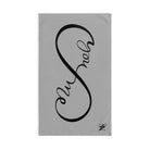 You + Me Infinity Light Grey | Mix & Match Original Fun-Flirty Lovers’ Towels
